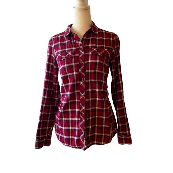 EDDIE BAUER Classic Fit Plaid Button Down - Picture 1 of 4